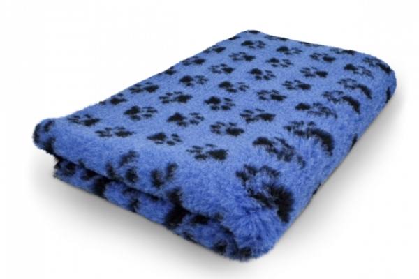 Vetbe tæppe Koboltblå med poter